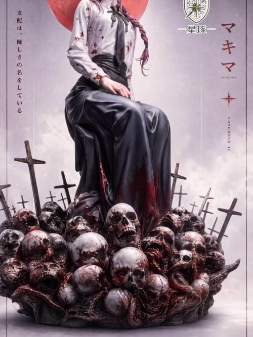 Seated Makima with Skull-and-Cross Base — Chainsaw Man - Detail View 2