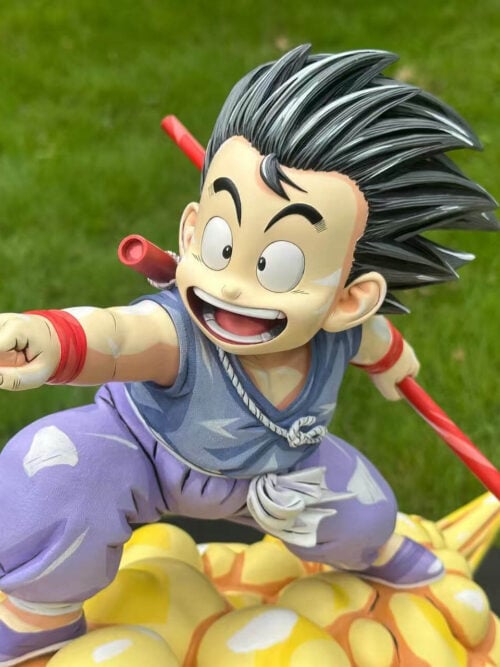 Young Son Goku on Flying Nimbus — Dragon Ball - Detail View 2