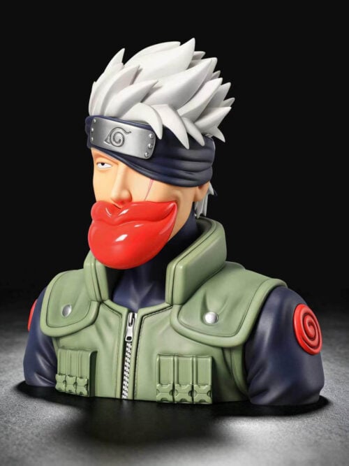 Fiery Red Lips Kakashi Hatake Bust - Naruto - Detail View 1