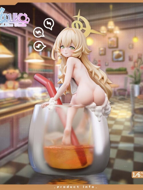 n9r8g81hvrgxkj3apjdn77gqzsd7tfvk Yellow Peach Fruit Drink — Blue Archive Smiling Professor - Collectible Figure Main View