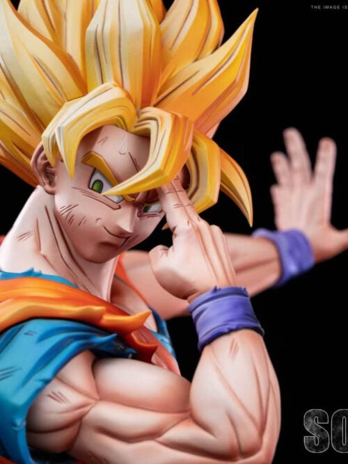 Instant Transmission Super Saiyan Son Goku Bust — Dragon Ball - Detail View 2