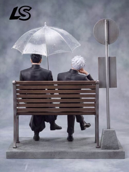 Satoru Gojo & Suguru Geto - Rainy Bus Stop - Detail View 2
