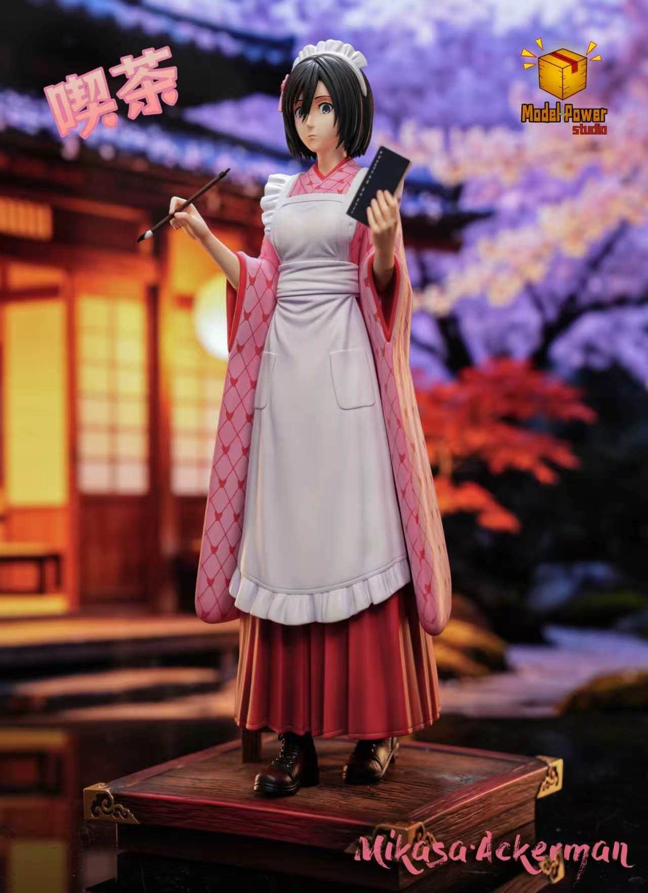 Kissaten Mikasa Ackerman — Attack on Titan - Featured Image Kissaten Mikasa Ackerman — Attack on Titan - Collectible Figure Main View