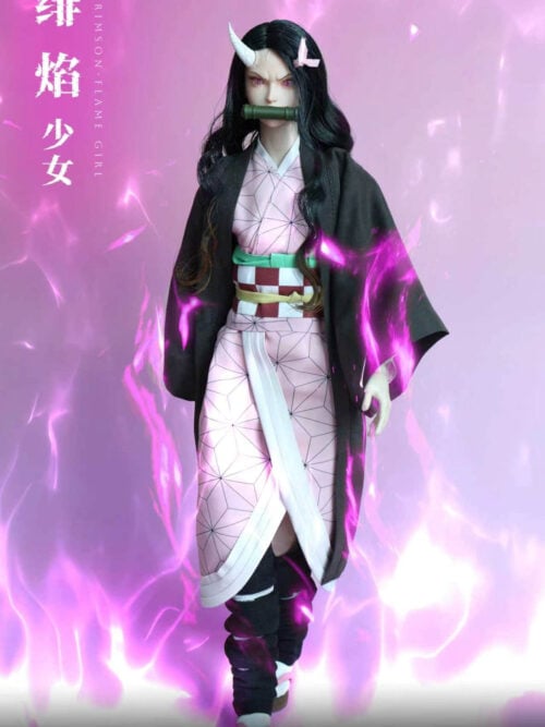 Crimson Flame Girl Nezuko Kamado Cosplay Version 1/6 Action Figure K-017 - Collectible Figure Main View