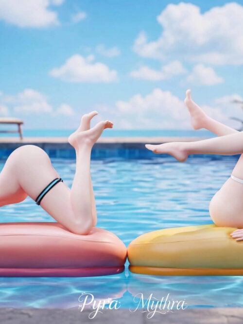 Pyra & Mythra - Pool Party - Image 6