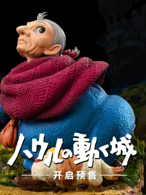 Promotional graphic for YingHuo Studio Sophie and Heen Collection Series Vol. 01 statue with circular detail insets and text overlays.
